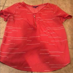 Coral blouse